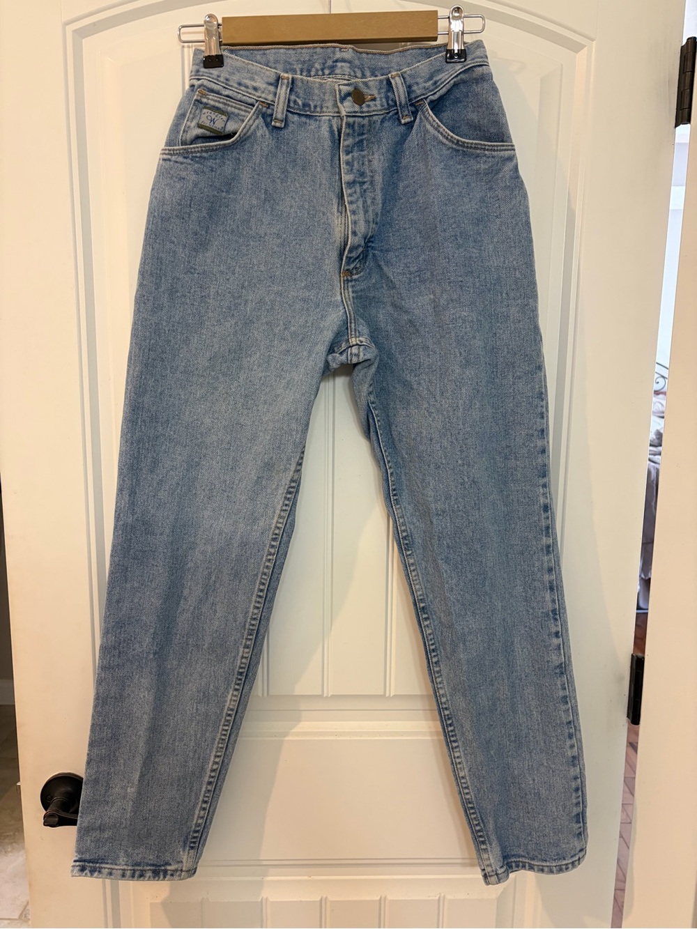 Wrangler Women's Light Blue Relaxed Jeans Vintage Mom Jeans 8